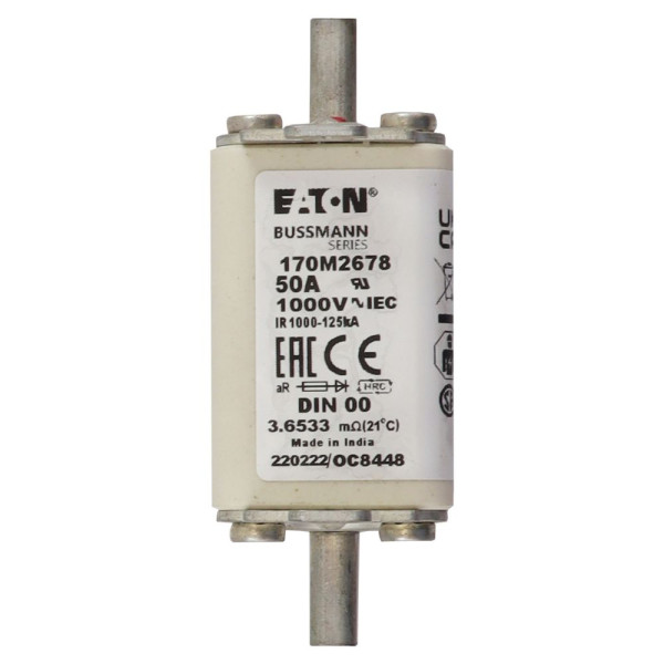 Fuse 50a 1000v din 00 ar 