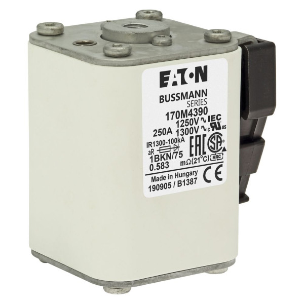 Fuse 250a 1250v 1bkn/75 ar cu 