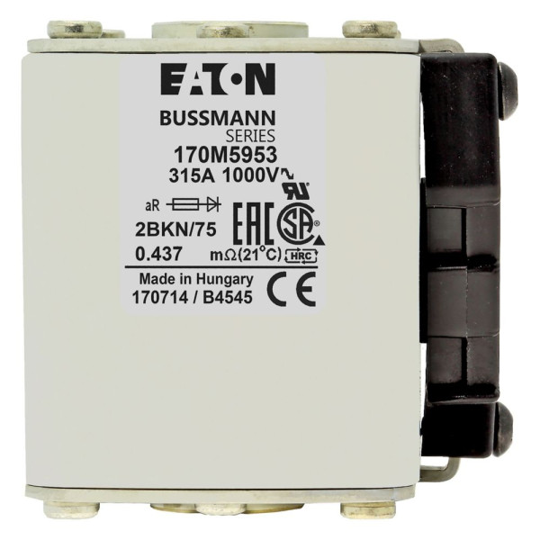 Fuse 315a 1000v 2bkn/75 ar ur 