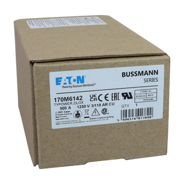 Fuse 500a 1250v 3/110 ar cu 