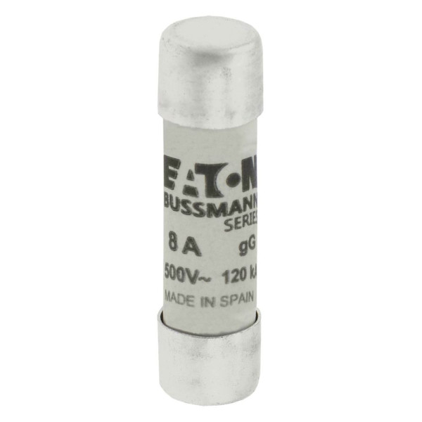 Cylindrical fuse 10 x 38 8a gg 500v ac 