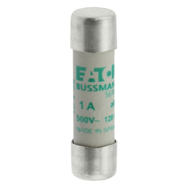 Cylindrical fuse 10 x 38 1a am 500v ac 