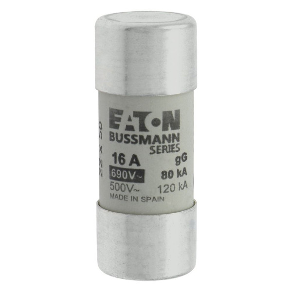 Cylindrical fuse 22 x 58 16a gg 690v ac 