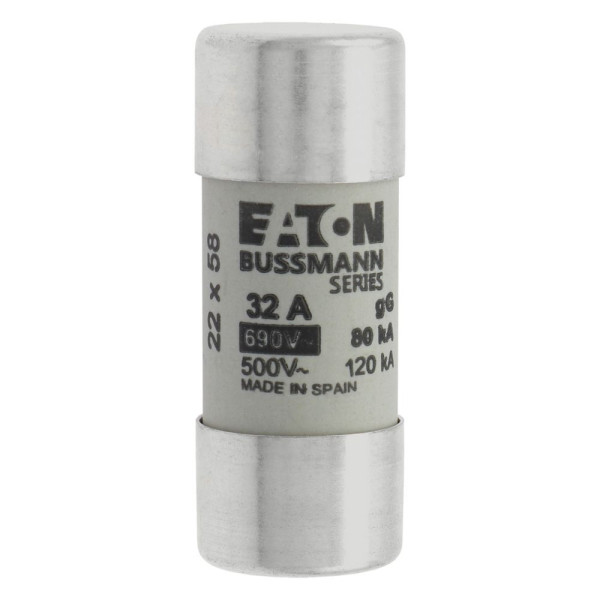 Cylindrical fuse 22 x 58 32a gg 690v ac 