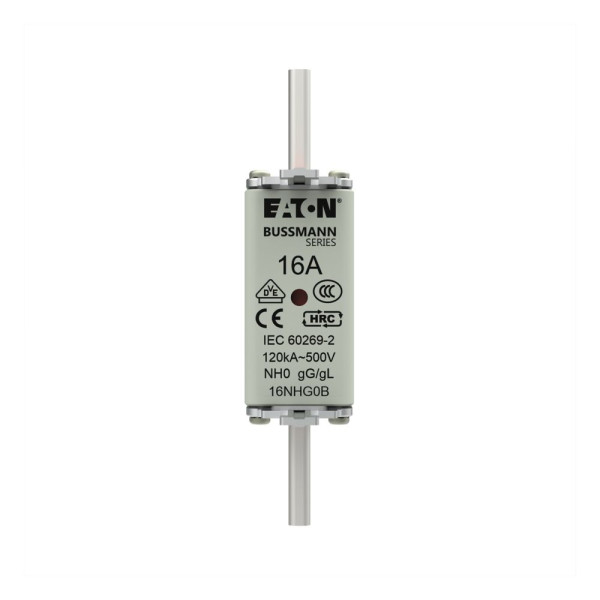 Nh fuse 16a 500v gg/gl size 0 