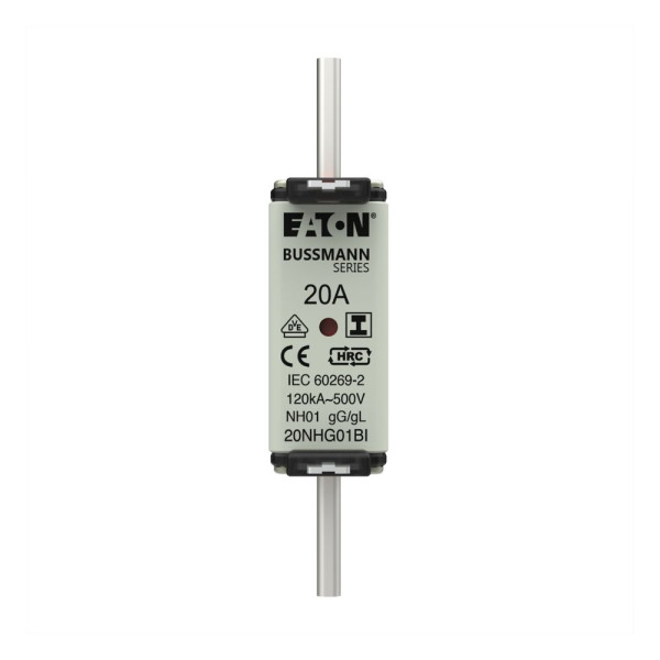 Nh fuse 20a 500v gl/gg size 01 