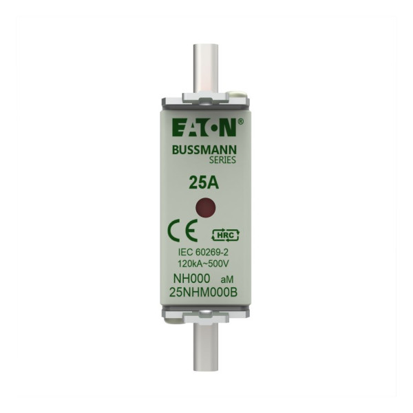 Nh fuse 25amp 500v am size 000 