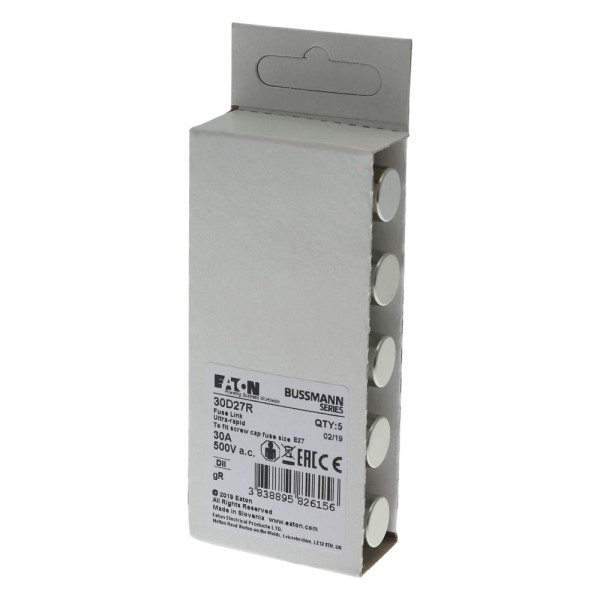 Fuse-d2 30a f gr 500vac e27 