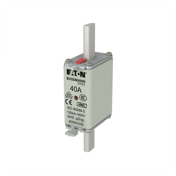 Nh fuse 40a 500v gg/gl size 0 