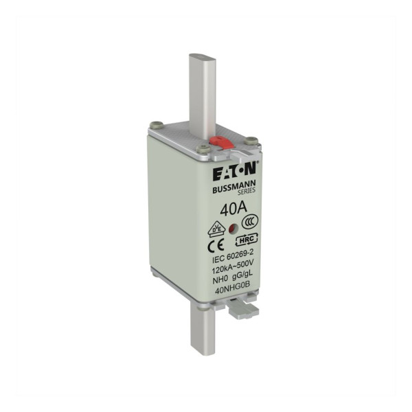 Nh fuse 40a 500v gg/gl size 0 