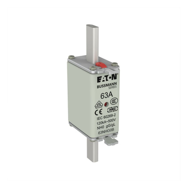 Nh fuse 63a 500v gg/gl size 0 