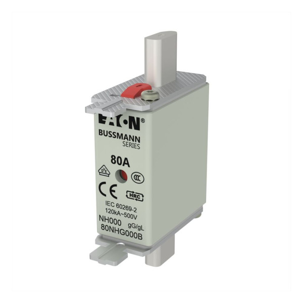 Nh fuse 80a 500v gg/gl size 000 