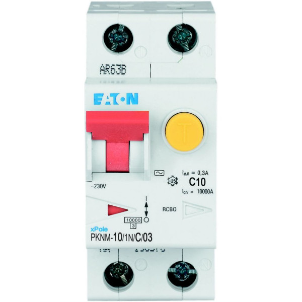 Disj. diff. Pknm 1p+n - 10a 300ma/cbe c/ac (PKNM-10/1N/C/03-MW)