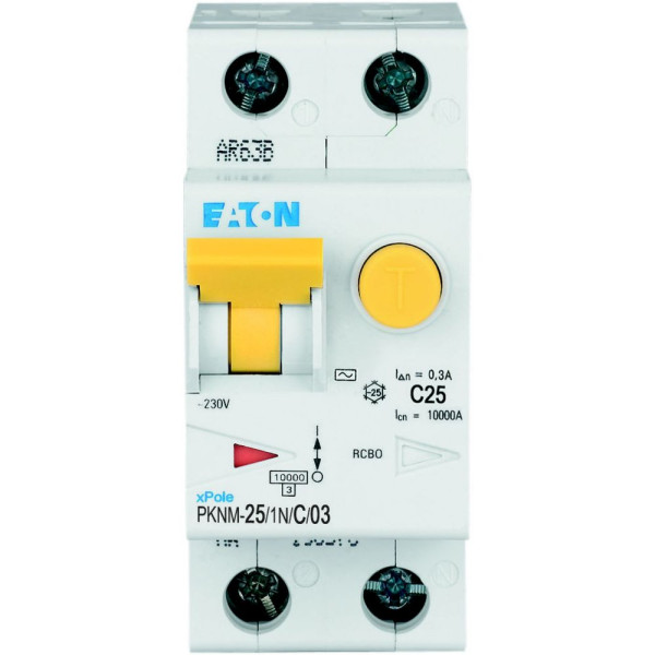 Disj. diff. Pknm 1p+n - 25a 300ma/cbe c/ac (PKNM-25/1N/C/03-MW)