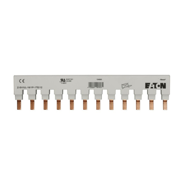 Barre de pontage, 2phases, 12 module, pour faz-na, faz-rt (Z-SV/UL-16/2P-2TE/12)