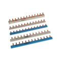 Rail de phase, 1ph, 10qmm, coudé gris, stylet, 13 modules (Z-SV-10/1P-F/13)