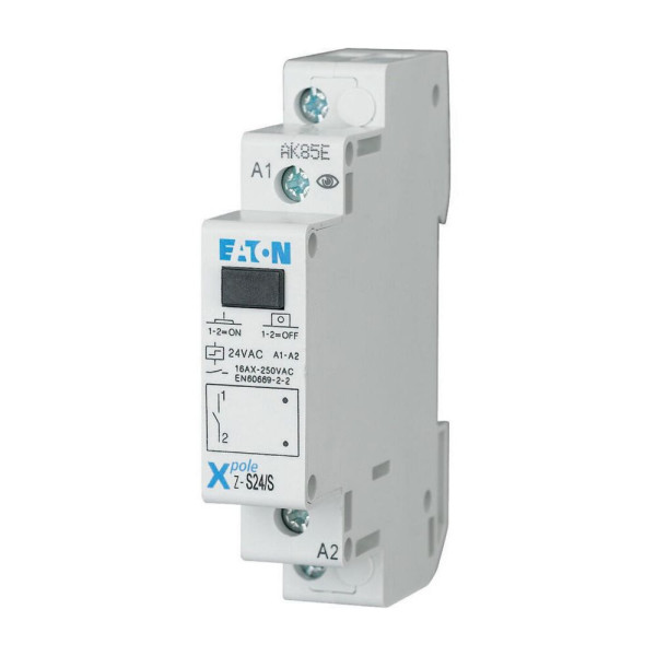 Télérupteur, 24ac/12dc, 1 f, 32a, 50hz, 1pe (Z-S24/S)