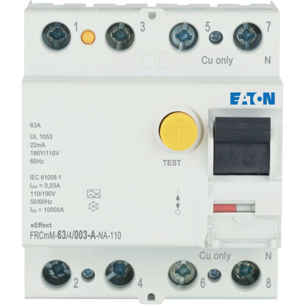 Inter. diff. Frcmm 30ma, 4p, type a-na-110, 63a (FRCMM-63/4/003-A-NA-110)