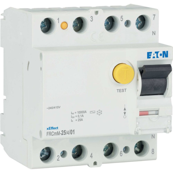 Inter. diff. Frcmm 100ma, 4p, type ac, 25a (FRCMM-25/4/01)