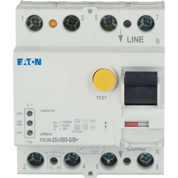 Inter. diff. Élec. Frcdm 30ma, 4p, type g/b+, 25a (FRCDM-25/4/003-G/B+)