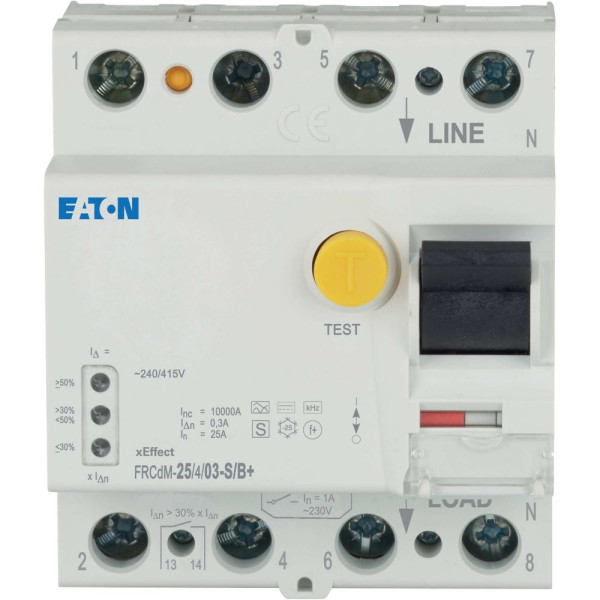 Inter. diff. Élec. Frcdm 300ma, 4p, type s/b+, 25a (FRCDM-25/4/03-S/B+)