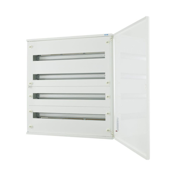 Armoire de distribution bf c, ip30, blanche, 4 rangées 96 modules