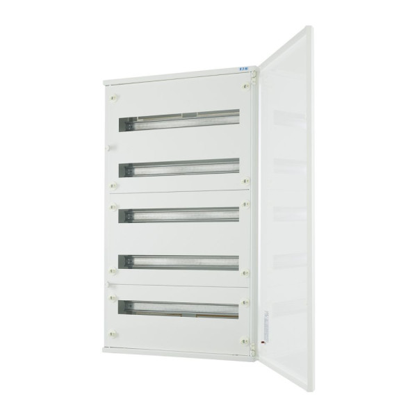 Armoire de distribution bf c, ip30, blanche, 5 rangées 120 modules