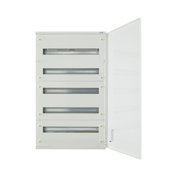 Armoire de distribution bf c, ip30, blanche, 5 rangées 120 modules