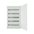 Armoire de distribution bf c, ip30, blanche, 5 rangées 120 modules