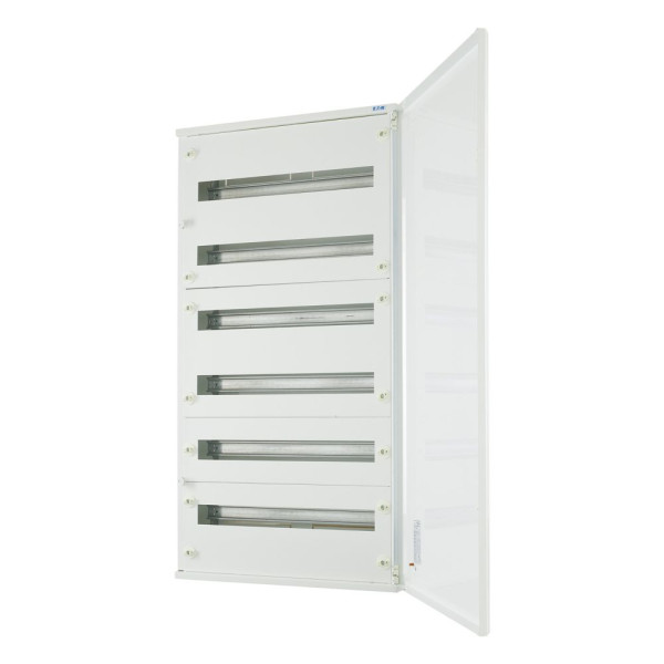 Armoire de distribution bf c, ip30, blanche, 6 rangées 144 modules