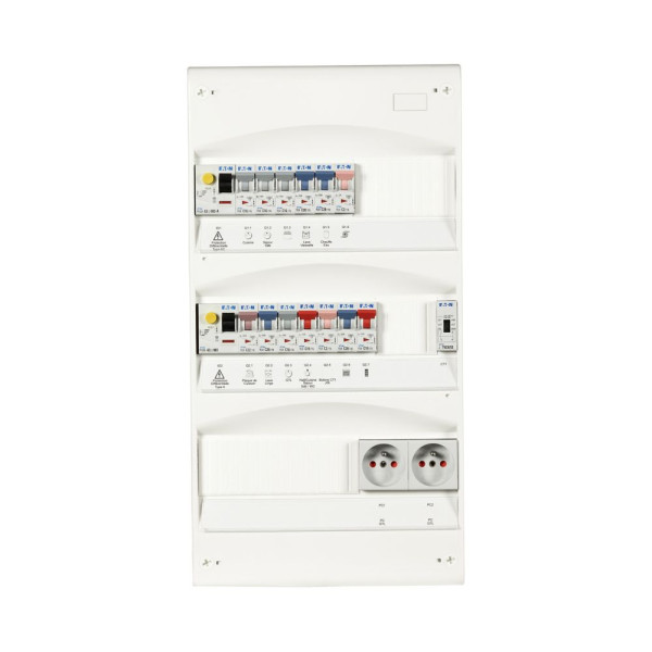 Tableau d’Abonné Monté et Câblé Standard pour Logement Type T1/T2 avec Chauffage électrique Eaton