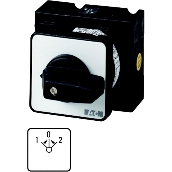 Inverseurs, contacts: 2, 32 a, plastron: 2>0<1, 45 °, à rappel, encastré (T3-1-8214/EZ)