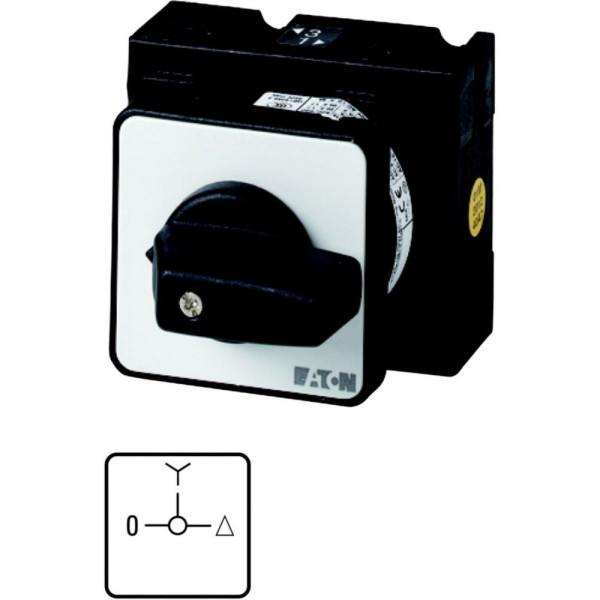 Commut. étoile-triangle, cont.: 7, 32a, 0-y-d, 90°, à acc., encastré, sond 27 (T3-4-8419/E)