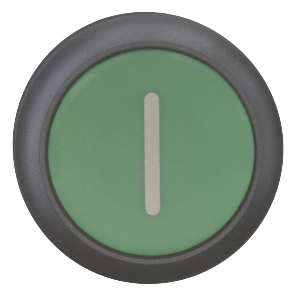 Bouton-poussoir, plat, vert i, à rappel (M22S-D-G-X1)