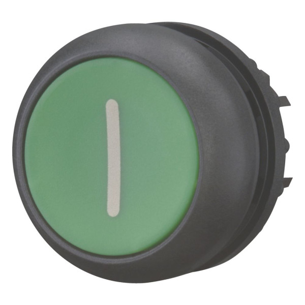 Bouton-poussoir, plat, vert i, à rappel (M22S-D-G-X1)