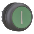 Bouton-poussoir, plat, vert i, à rappel (M22S-D-G-X1)