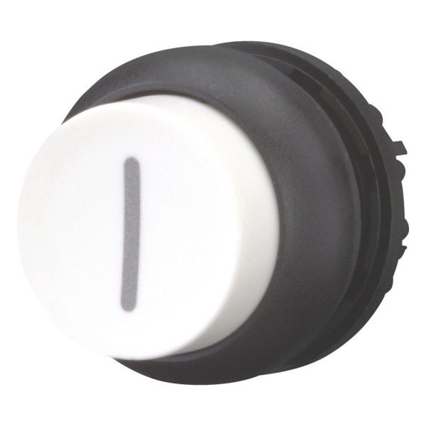 Bouton-poussoir, saillant, blanc i, à rappel (M22S-DH-W-X1)