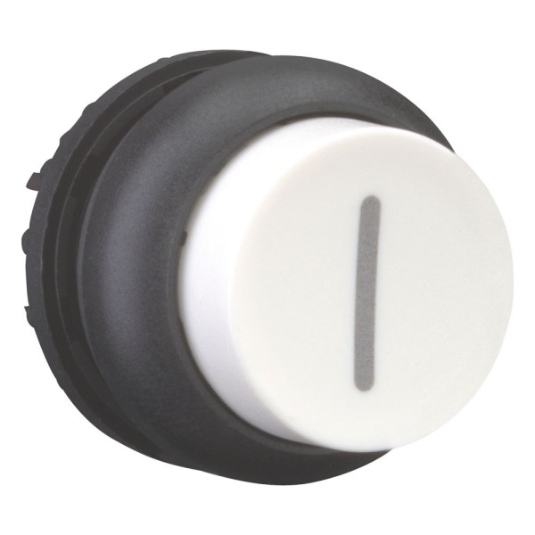 Bouton-poussoir, saillant, blanc i, à rappel (M22S-DH-W-X1)