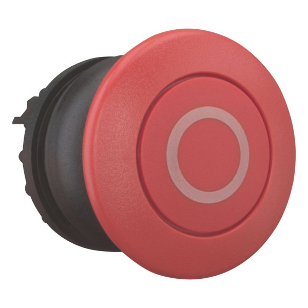 Bouton-poussoir coup de poing, rouge 0, à rappel (M22S-DP-R-X0)