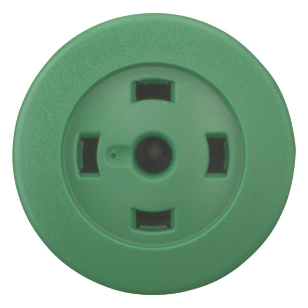 Bouton-poussoir coup de poing, vert, sans verrine, à rappel (M22-DP-G-X)