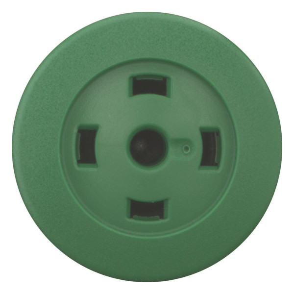 Bouton-poussoir coup de poing, vert, sans verrine, à rappel (M22S-DP-G-X)