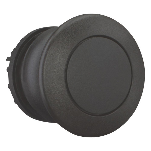 Bouton-poussoir coup de poing, noir, à accrochage (M22S-DRP-S)