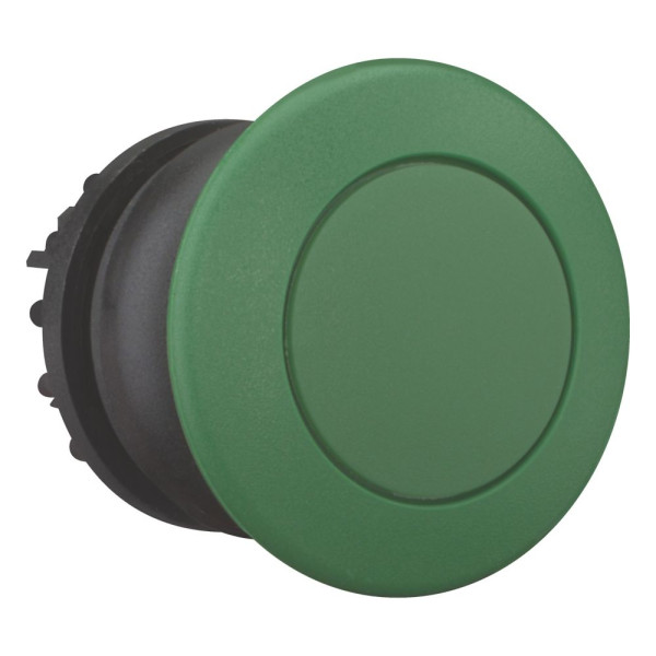 Bouton-poussoir coup de poing, vert, à accrochage (M22S-DRP-G)