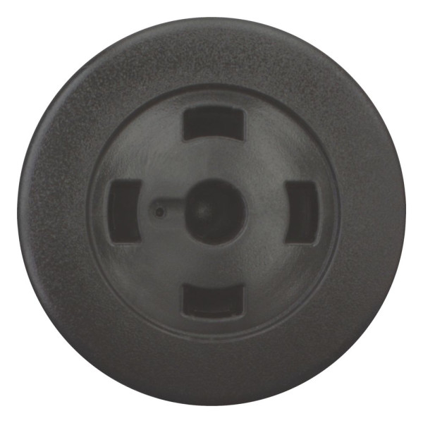 Bouton-poussoir coup de poing, noir, sans verrine, à accrochage (M22S-DRP-S-X)