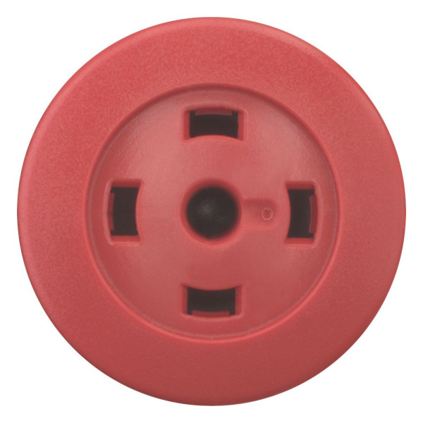 Bouton-poussoir coup de poing, rouge, sans verrine, à accrochage (M22S-DRP-R-X)