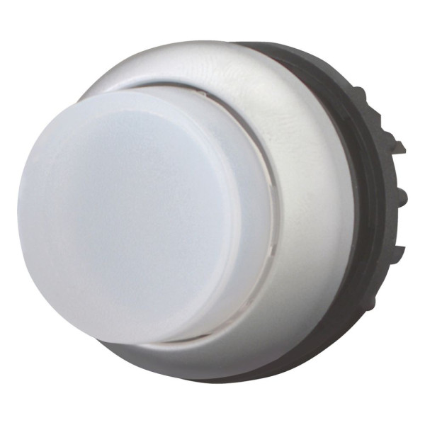 Bouton-poussoir lumineux, saillant, blanc, à accrochage (M22-DRLH-W)