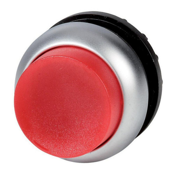 Bouton-poussoir lumineux, saillant, rouge, à accrochage (M22-DRLH-R)