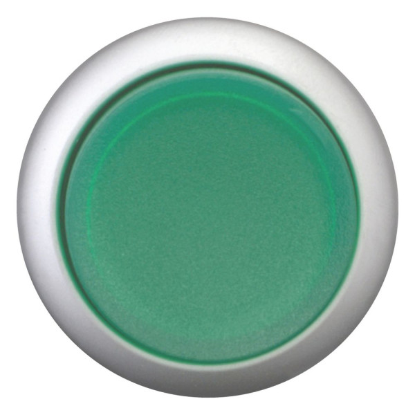 Bouton-poussoir lumineux, saillant, vert, à accrochage (M22-DRLH-G)