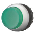 Bouton-poussoir lumineux, saillant, vert, à accrochage (M22-DRLH-G)