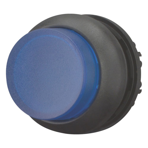 Bouton-poussoir lumineux, saillant, bleu, à accrochage (M22S-DRLH-B)